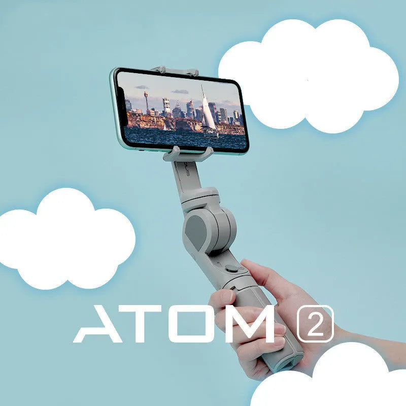 Snoppa Atom 2 green mobile phone stabiliser, compact 19cm x 7cm x 5.7cm folding gimbal for smartphone video