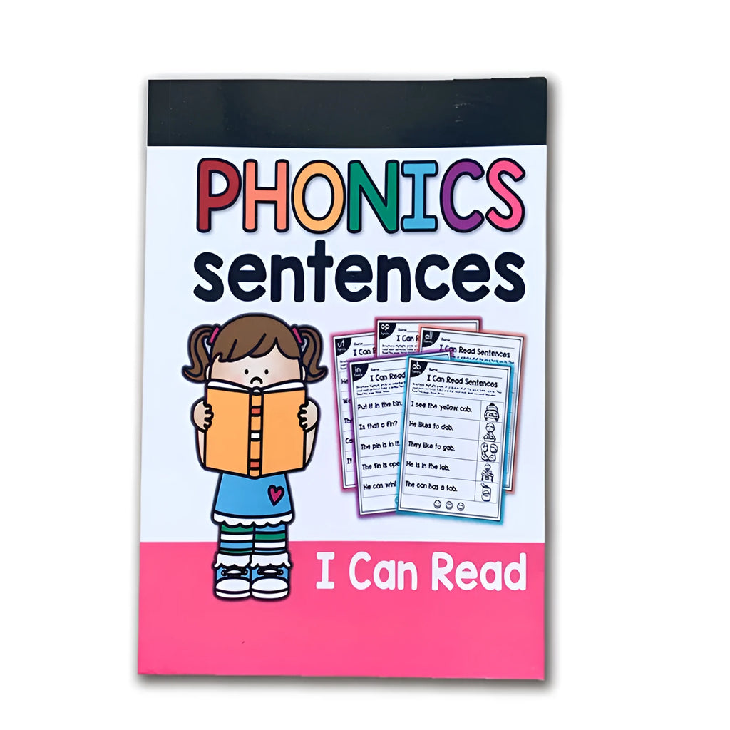 A5 English phonics reading worksheet for children aged 6+ measuring 21cm by 14cm