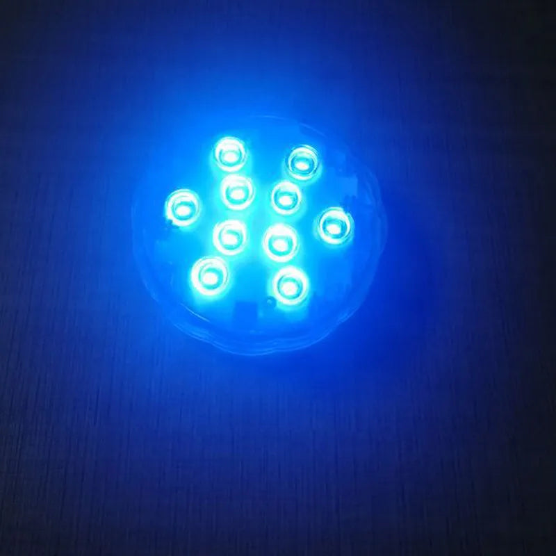 Waterproof decorative LED light with remote control for pools and gardens
