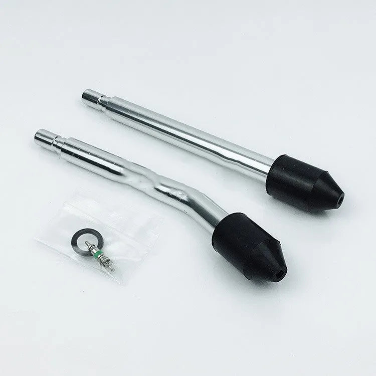 Red multifunctional cylinder pressure gauge kit in plastic box for automobile and motorcycle compression testing