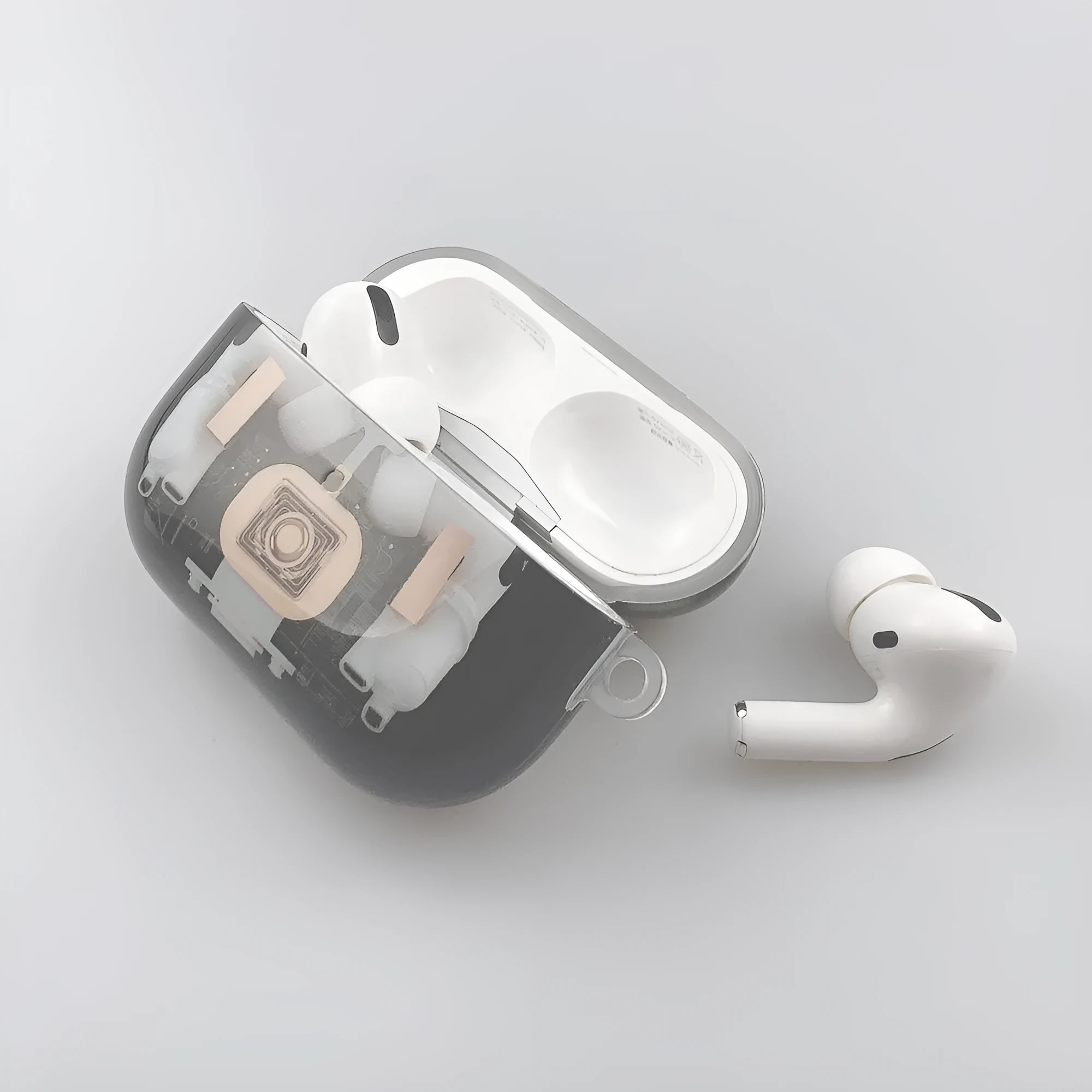 Steampunk mechanical design TPU protective cover for Apple AirPods 1st and 2nd generation with stripes pattern