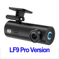 LF9 lipstick-shaped WiFi dash cam for cars on a dashboard