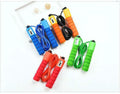 Adult synchronised sports skipping rope with counting display and sponge handles