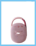 Compact portable Bluetooth speaker in one of six colours: pink, blue, black, red, silver grey, or green.