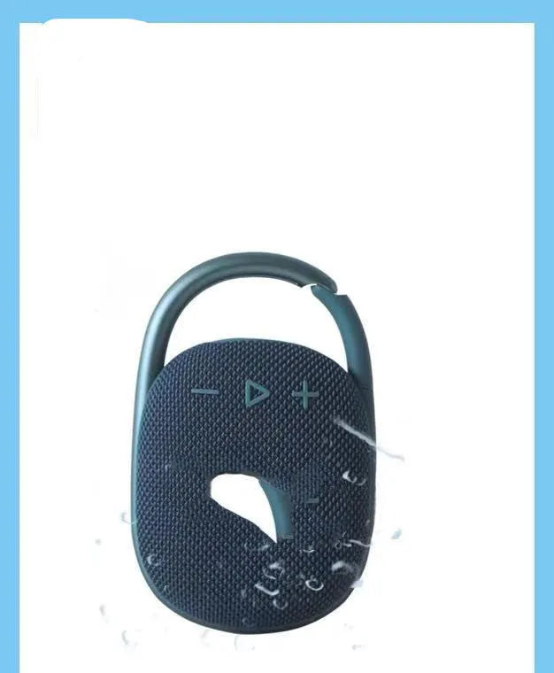 Compact portable Bluetooth speaker in one of six colours: pink, blue, black, red, silver grey, or green.