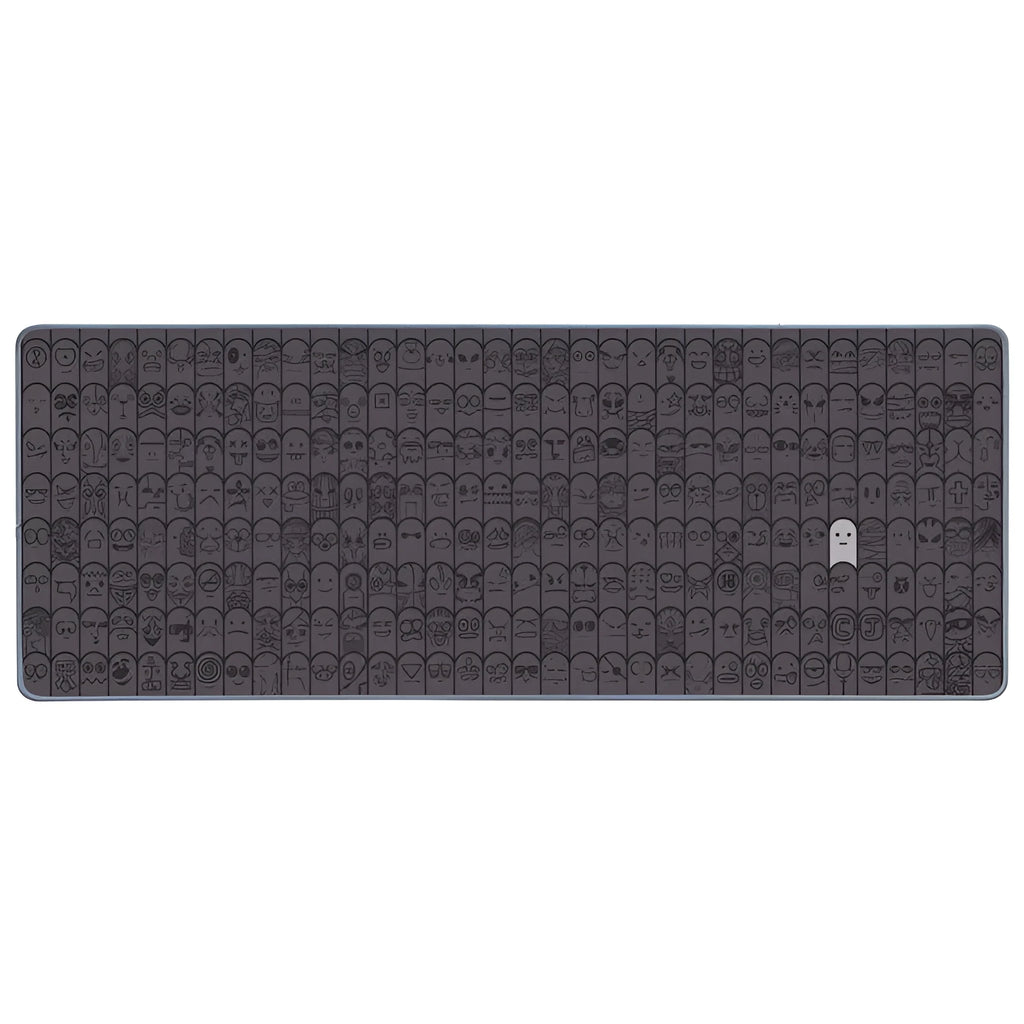 Grey cloth wrist support sticker for large gaming mouse pads in two size options
