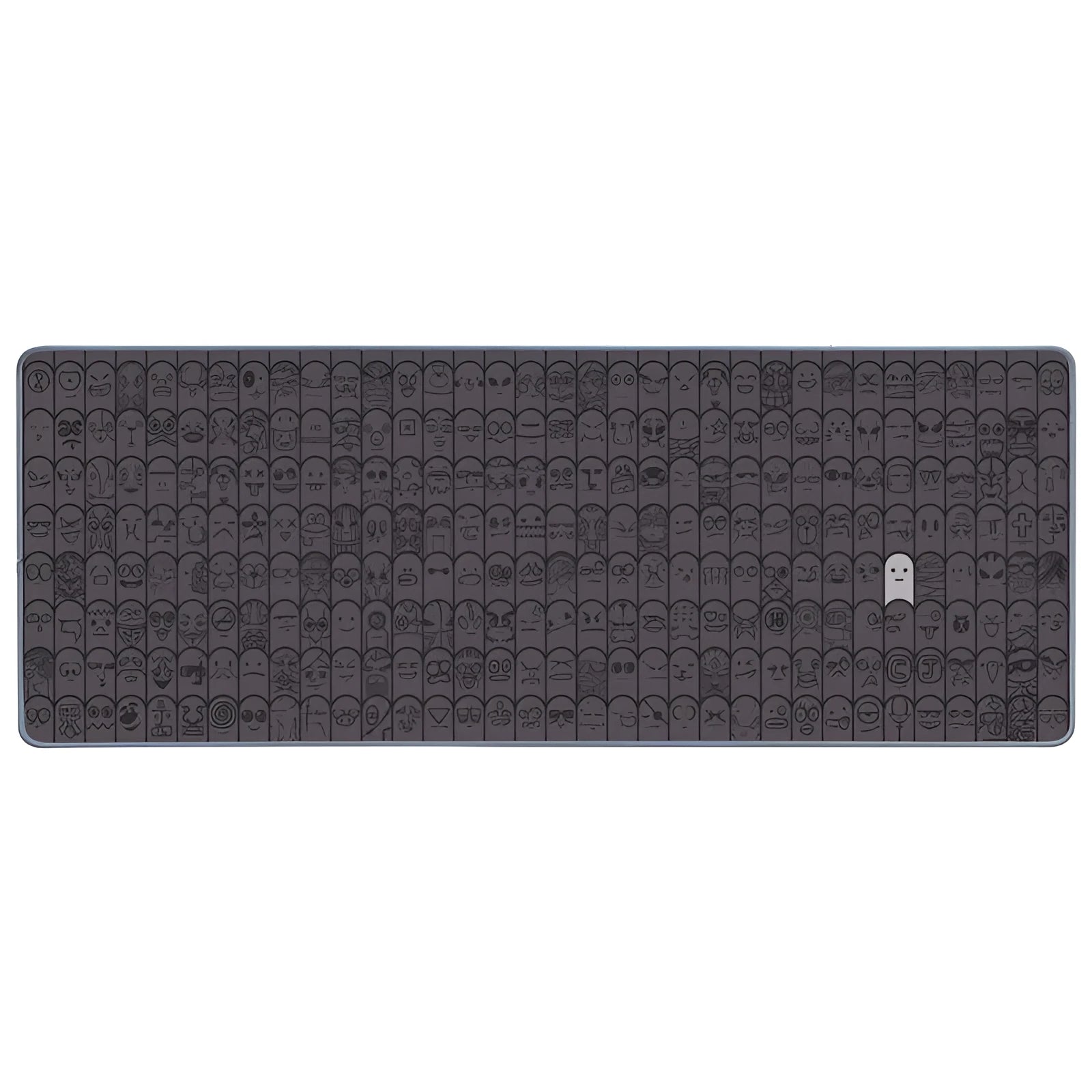 Grey cloth wrist support sticker for large gaming mouse pads in two size options