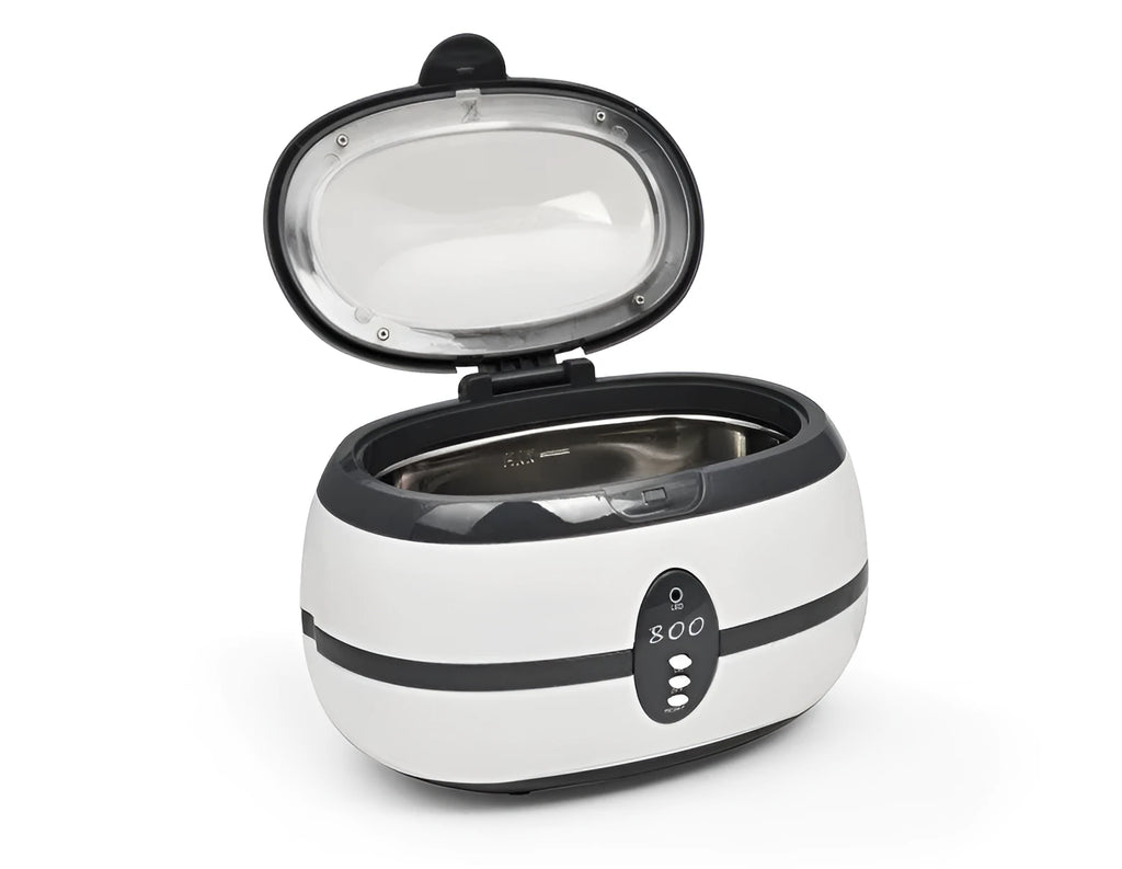 GTSONIC ultrasonic glasses and jewellery washing machine with display showing 35W power