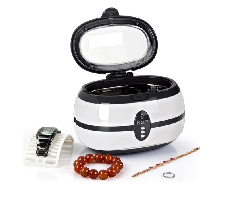 GTSONIC ultrasonic glasses and jewellery washing machine with display showing 35W power