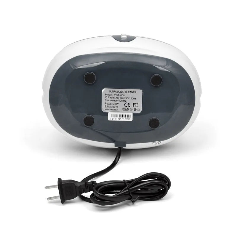 GTSONIC ultrasonic glasses and jewellery washing machine with display showing 35W power