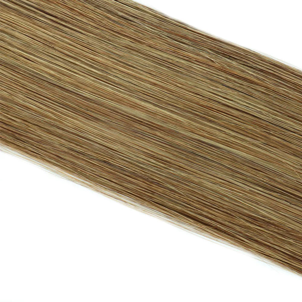 Double-sided adhesive hair extension piece, real hair, straight, 40-65cm, 20 pieces per pack