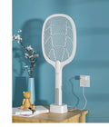 Rechargeable lithium battery mosquito swatter with USB cable and 3000v grid.
