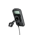 Outdoor riding rainproof phone case holder with cable fast charging mounted on bicycle handlebar