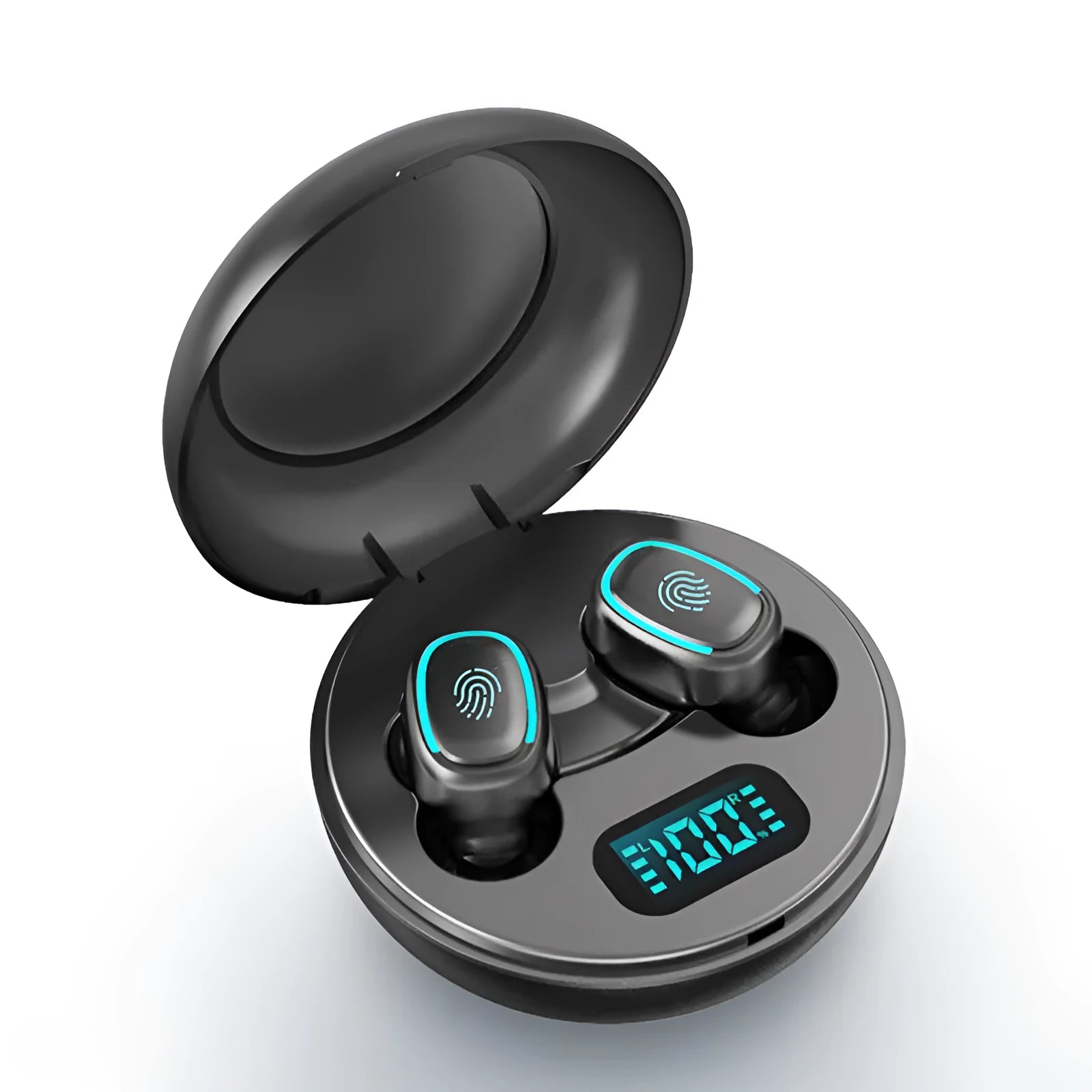 Private mode Bluetooth TWS earbuds in white, black or red colours with earplug-type design