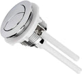 Round white dual-flush toilet button with 38mm diameter for single-piece toilet cisterns