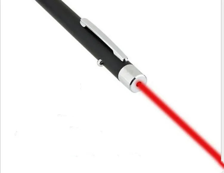 Black aluminium red laser pointer pen with 13.5cm length for presentations