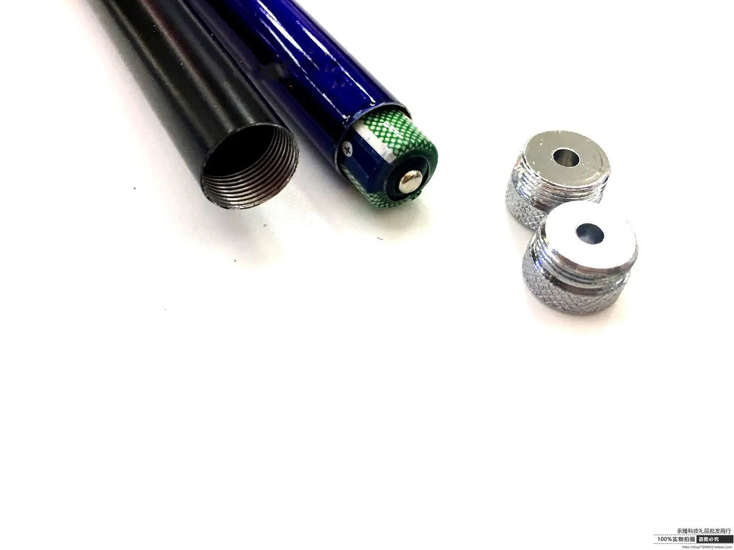 Black aluminium red laser pointer pen with 13.5cm length for presentations