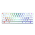 Wireless Bluetooth mechanical keyboard with colourful PBT keycaps, black colour, compact size