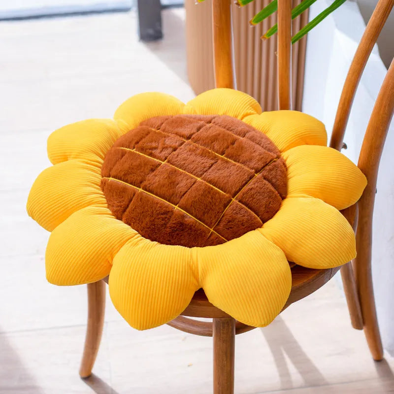 Small daisy petal plush cushion with PP cotton filling, 40cm size, pink colour