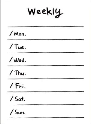 Compact student memo pad showing 8 layout styles including weekly plan and checklist on 80g paper