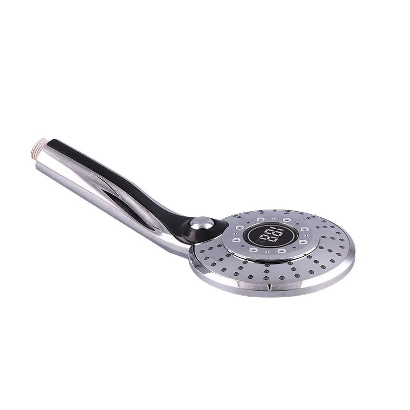 Adjustable 3 mode 3 colour LED shower head with temperature sensor for bathroom hand shower