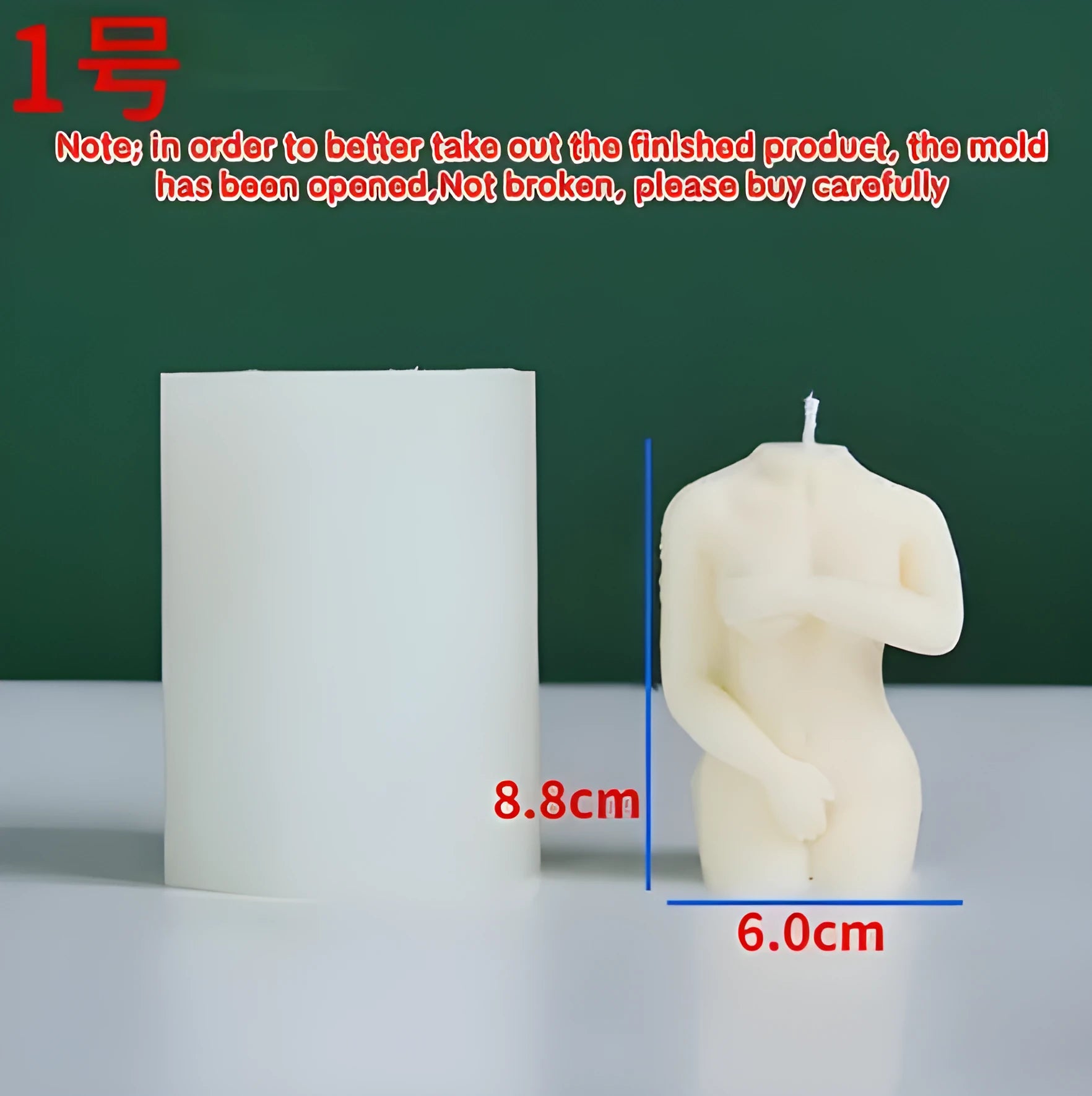 Silicone mould for making female body shaped candles, soaps, or cake decorations in three shy female silhouette designs.