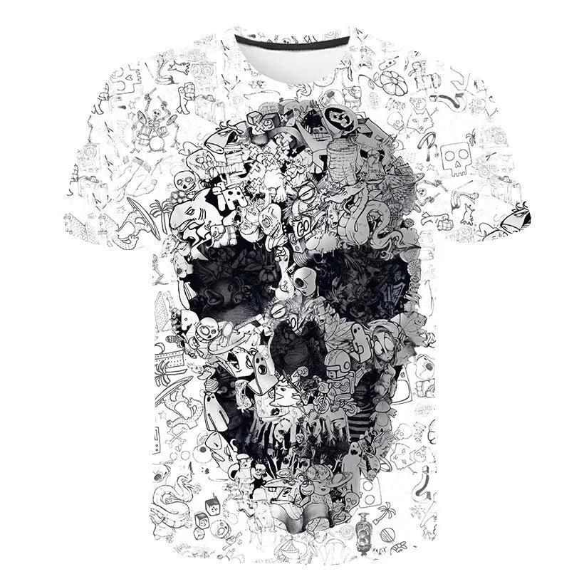 Men's white short sleeve shirt made of milk silk fabric, available in sizes XXS to 4XL