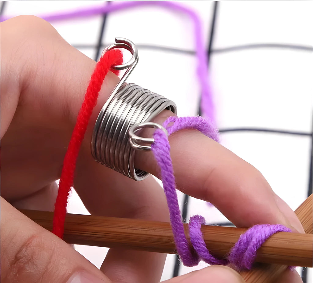 Knitting wire guide accessories large and small size lead wire for yarn thread control