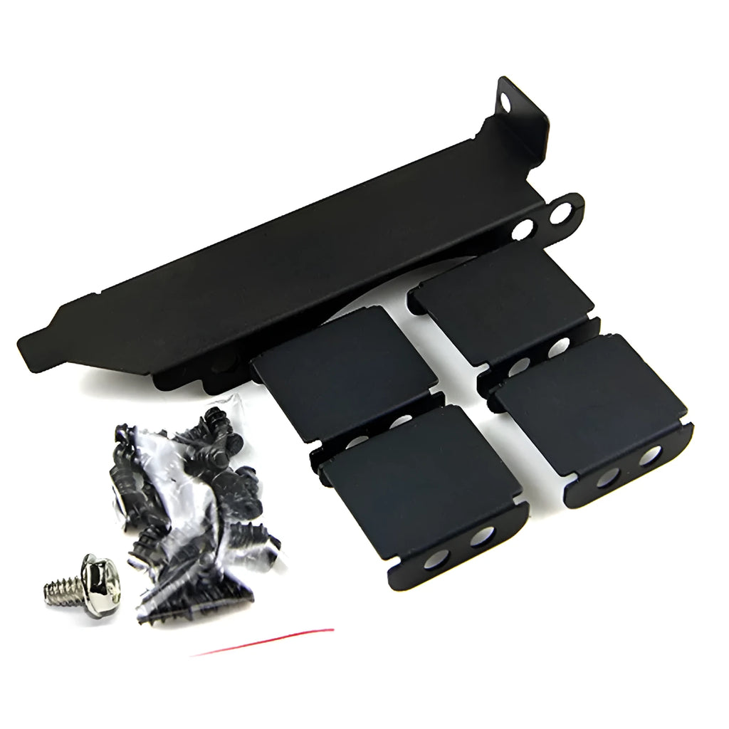 Steel graphics card cooling fan bracket for mounting 8cm or 9cm case fans.