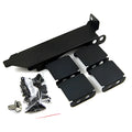 Steel graphics card cooling fan bracket for mounting 8cm or 9cm case fans.