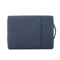 Polyester laptop sleeve bag in black, 13 inch size, with zipper closure and telescopic handle