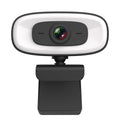 Black USB webcam with 2K resolution for desktop computers