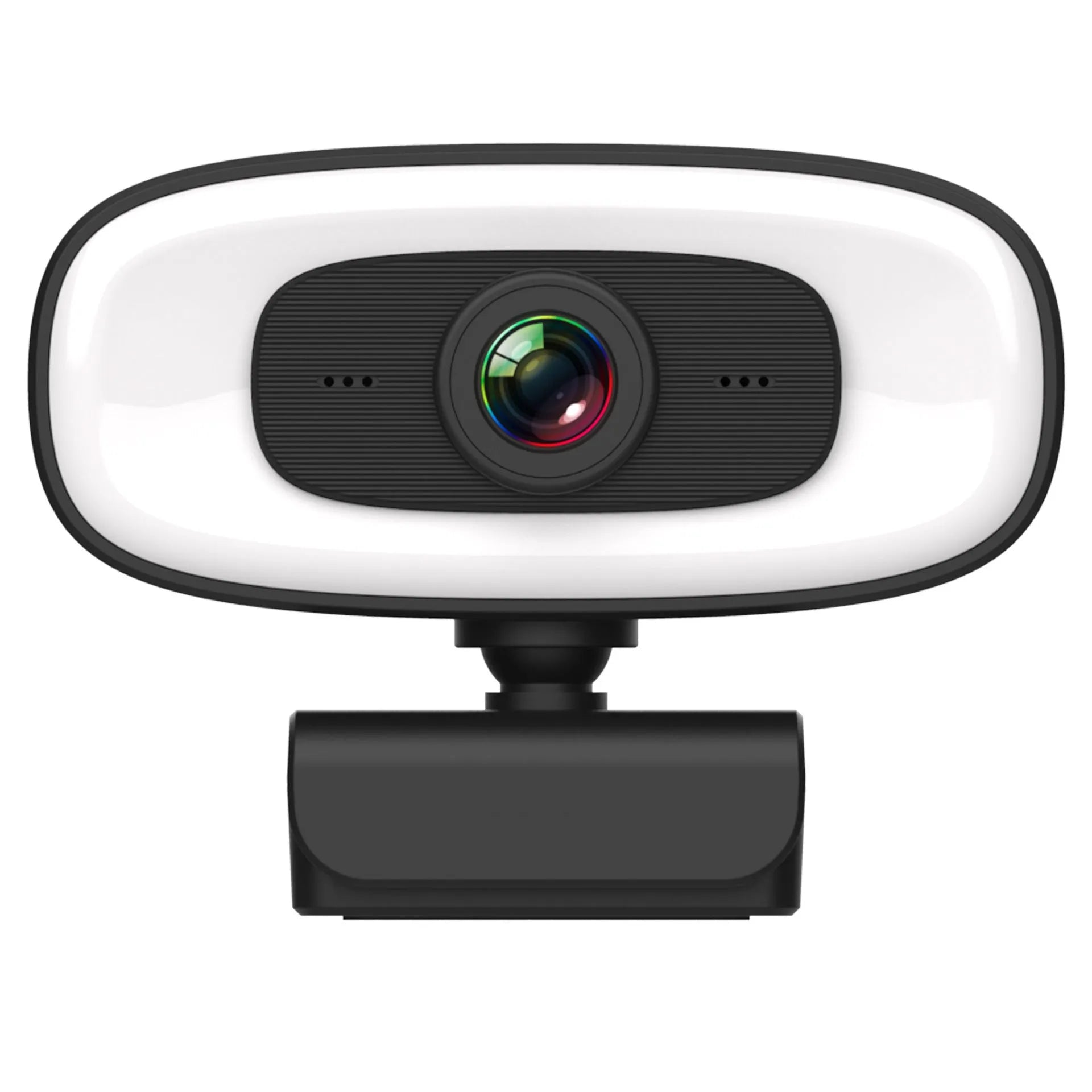 Black USB webcam with 2K resolution for desktop computers