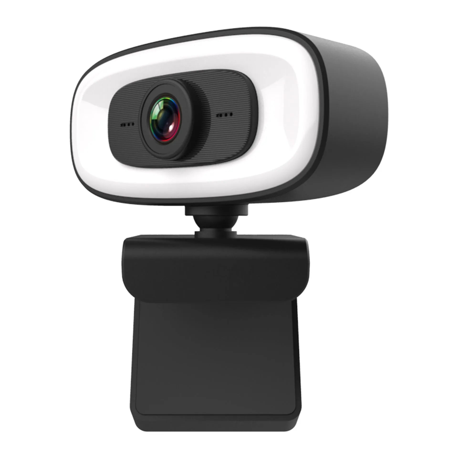 Black USB webcam with 2K resolution for desktop computers