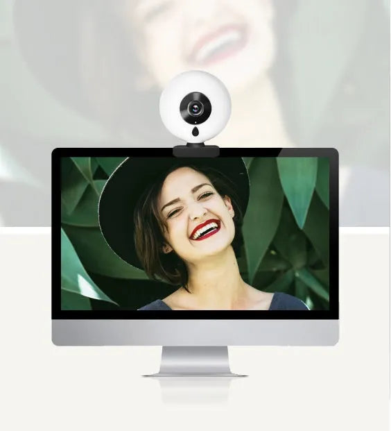 Black 2K HD USB webcam with drive-free PC connection, 12mm focal length, and 10m effective distance for live streaming.