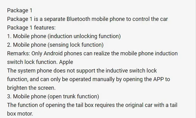 Car keyless entry one-button start system with GSM anti-theft alarm and remote control key