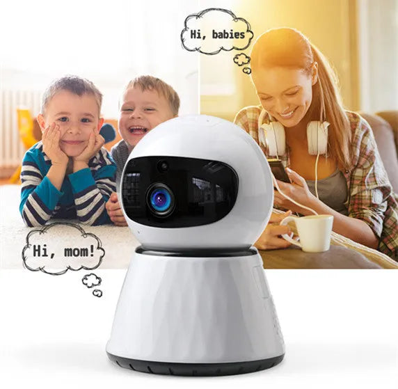 Wireless dome camera with remote mobile phone monitoring, 2 million pixel high-definition indoor surveillance