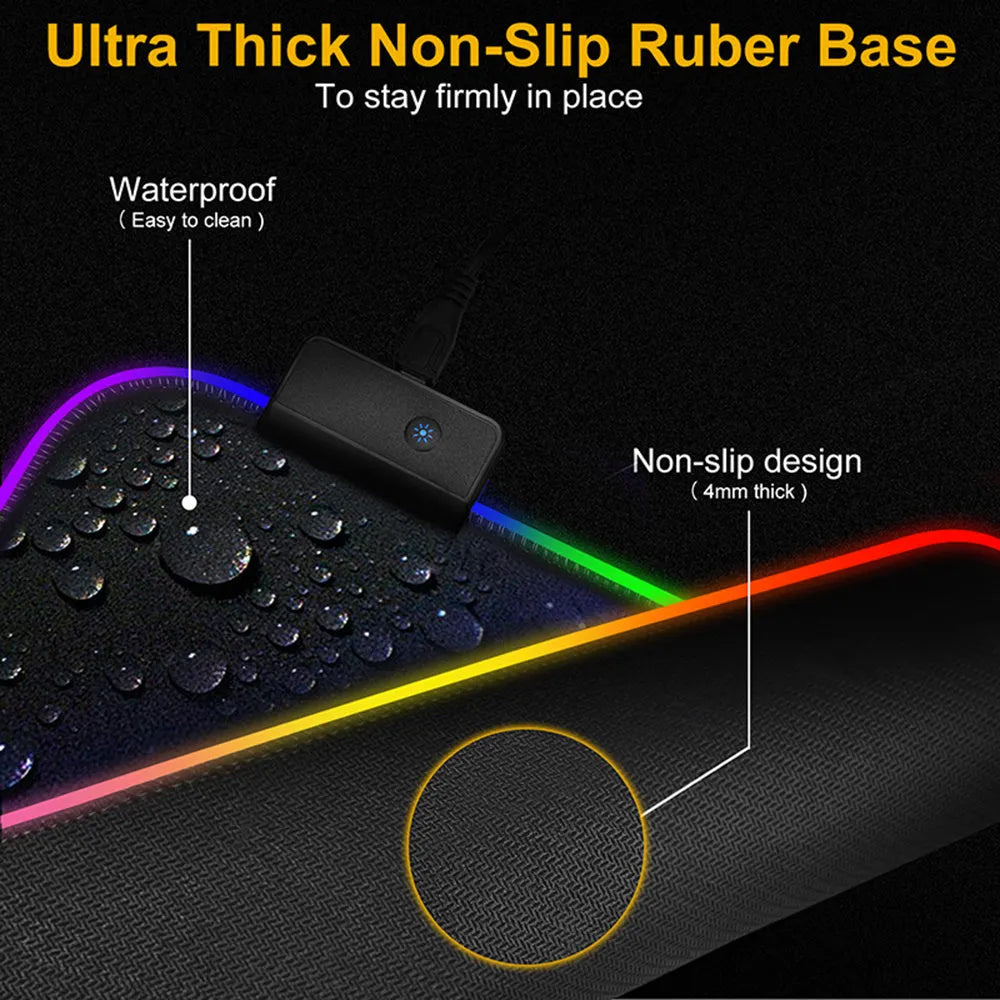Sailor Moon non-slip desk mat with natural rubber backing and fine cloth surface, 300x700mm to 400x900mm