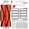 Orange Roborock vacuum cleaner accessory set compatible with S6, S5 Max, S60, S65, S5, and S50 models.