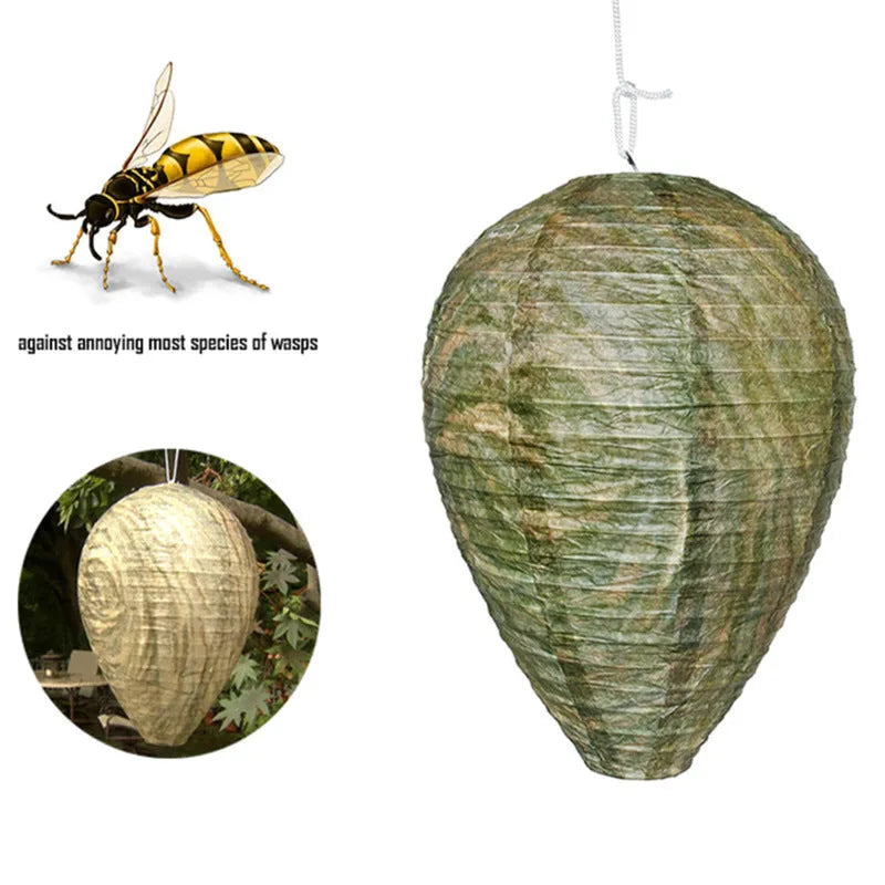 Collapsible beehive paper lantern with internal wire frame, shown in photo print colour at 22cm diameter by 28cm height.