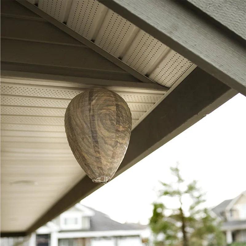 Collapsible beehive paper lantern with internal wire frame, shown in photo print colour at 22cm diameter by 28cm height.