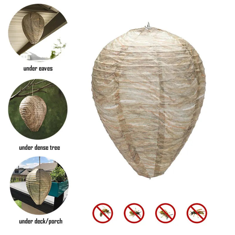 Collapsible beehive paper lantern with internal wire frame, shown in photo print colour at 22cm diameter by 28cm height.