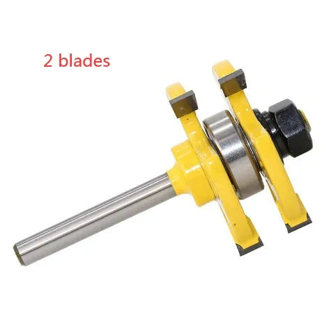 2 piece jointing router bit set with 6.35mm tooth width and 12.7mm tooth depth for woodworking