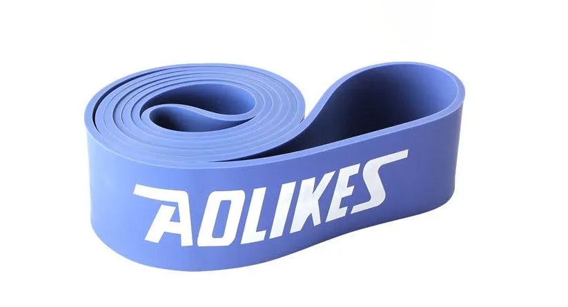 Natural latex resistance band 2080mm length five colours black blue green purple red fitness yoga