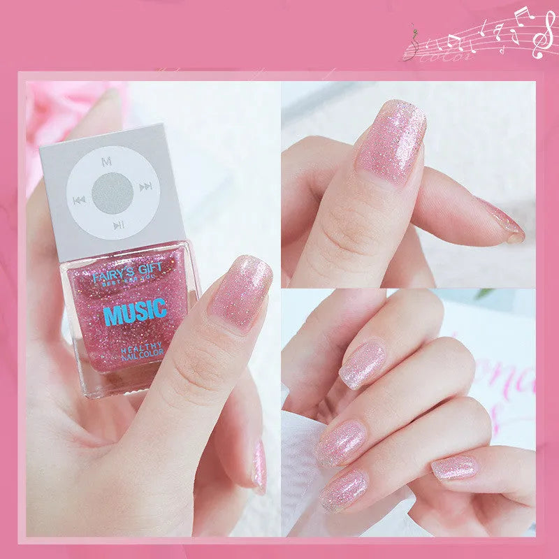 Fairys Gift 10ml odorless baking-free oily nail polish in cherry colour