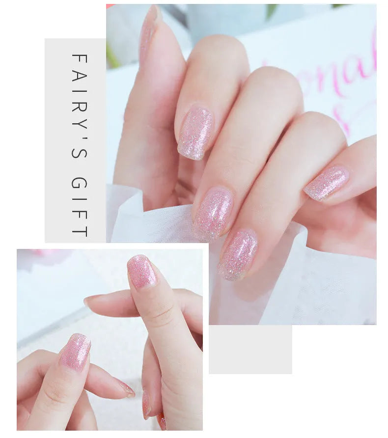 Fairys Gift 10ml odorless baking-free oily nail polish in cherry colour