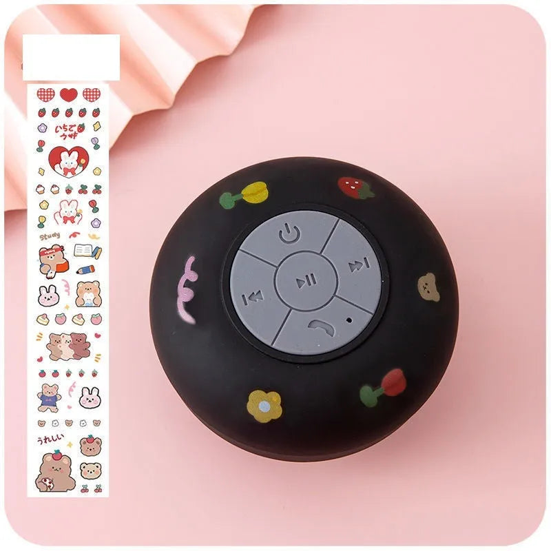 Waterproof Bluetooth mini speaker with suction cup in multiple colour options