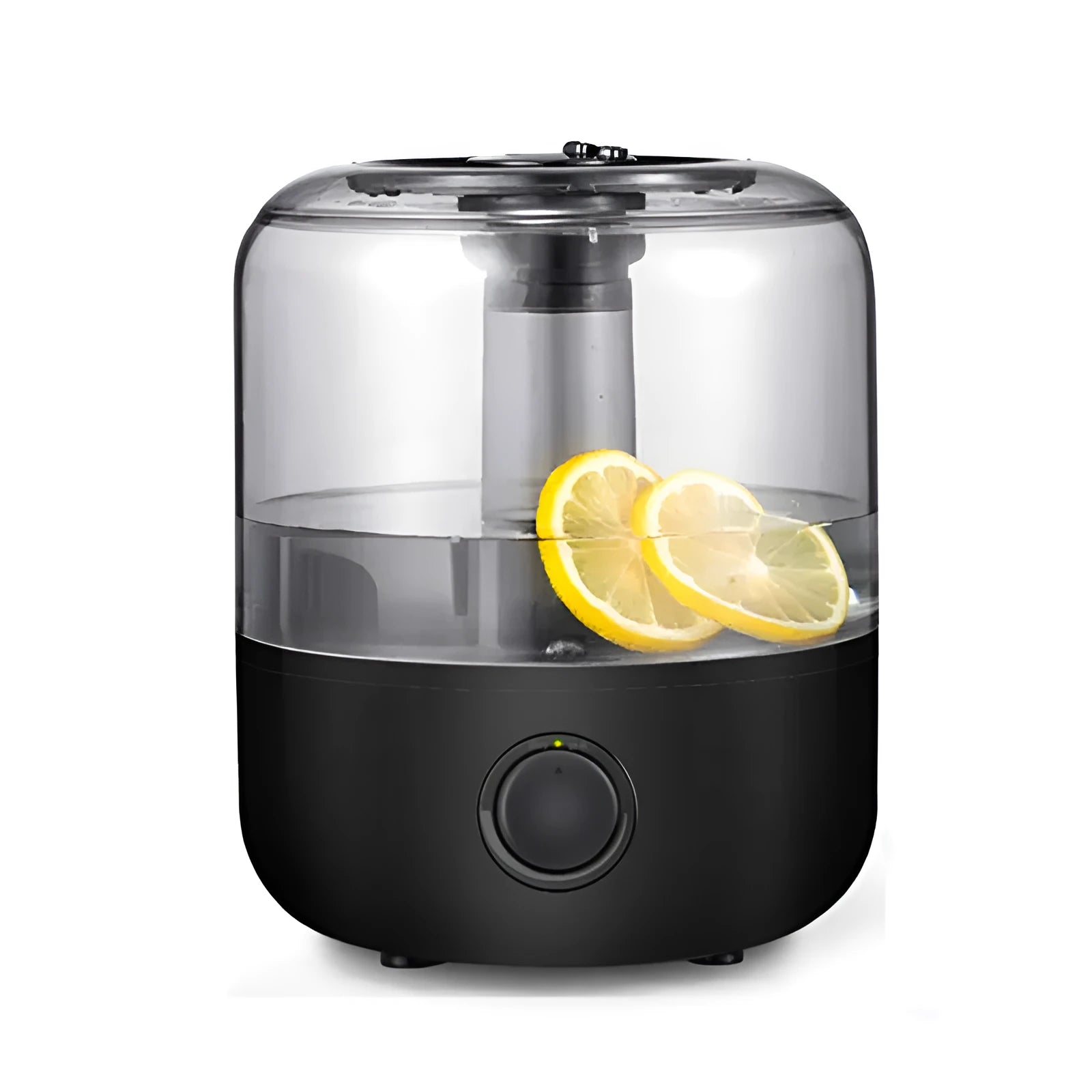 Black or white mechanical water humidifier with 3-litre tank for quiet bedroom use