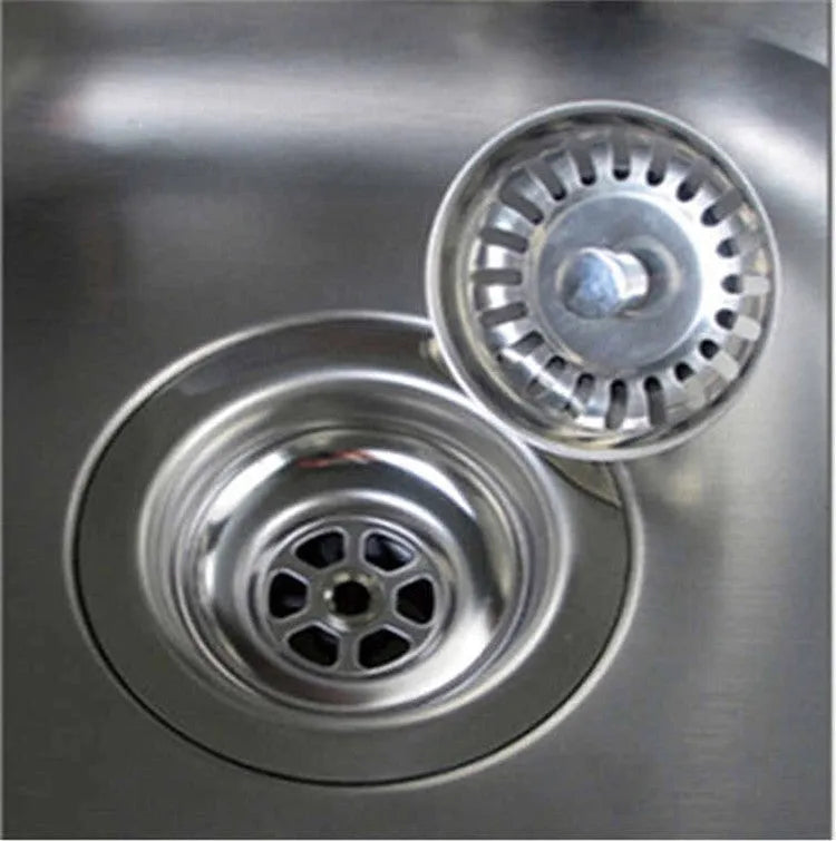 Silver stainless steel kitchen sink water umbrella splash guard for 79.3mm drain opening