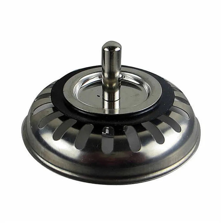 Silver stainless steel kitchen sink water umbrella splash guard for 79.3mm drain opening